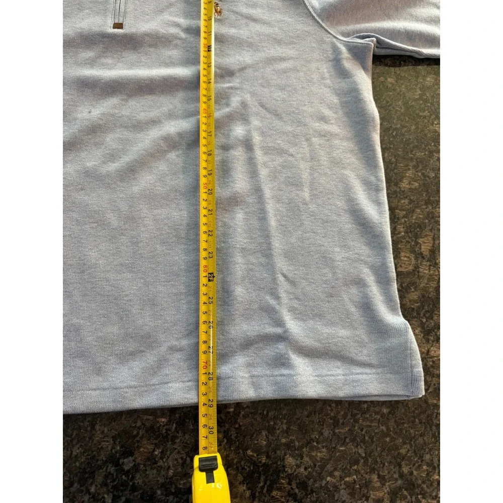 Polo Ralph Lauren Mens 1XB Light Blue Heather Quarter Zip Pullover Sweater‎ NWT